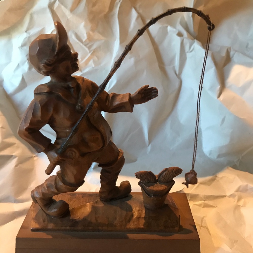 Hand carved figurine